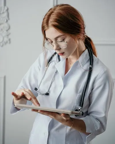 Portrait of a women's health specialist in a clinic